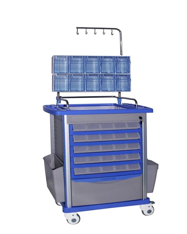 Emergency Resuscitation Cart With Passive Lock System high quality